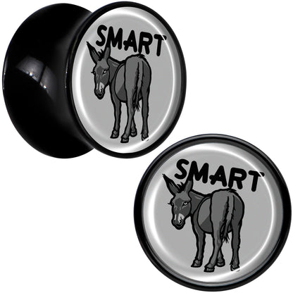 Donkey Smart Ass Black Acrylic Saddle Plug Set by Onyx O