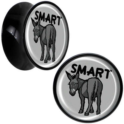 Donkey Smart Ass Black Acrylic Saddle Plug Set by Onyx O
