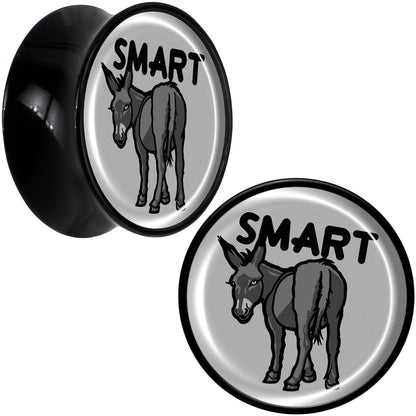 Donkey Smart Ass Black Acrylic Saddle Plug Set by Onyx O