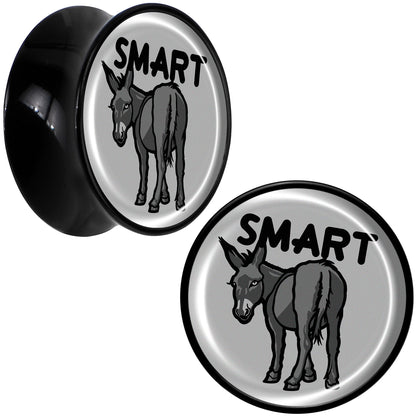 Donkey Smart Ass Black Acrylic Saddle Plug Set by Onyx O