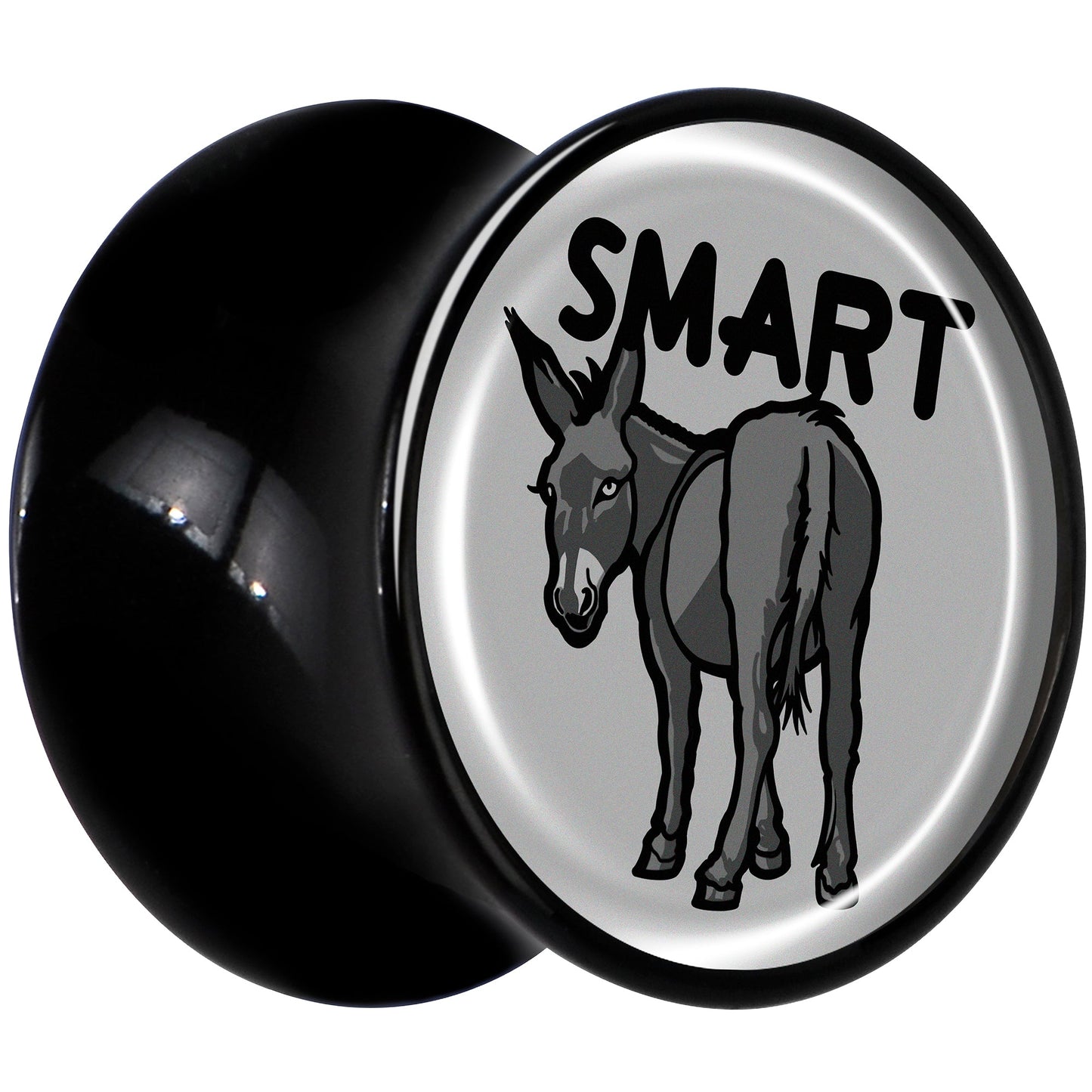 Donkey Smart Ass Black Acrylic Saddle Plug Set by Onyx O