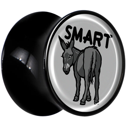 Donkey Smart Ass Black Acrylic Saddle Plug Set by Onyx O