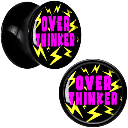 Over Thinker Impact Black Acrylic Saddle Plug Set by Onyx O