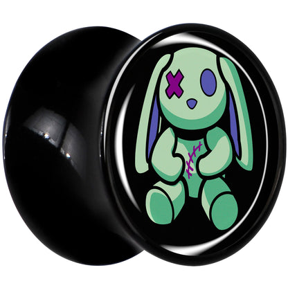 Zombie Bunny Black Acrylic Saddle Plug Set by Onyx O