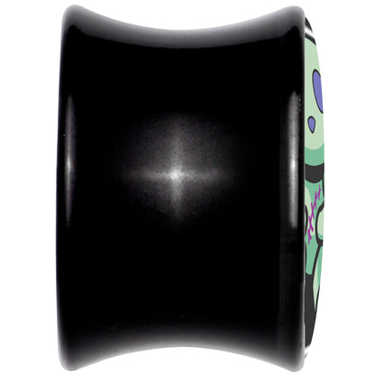 Zombie Bunny Black Acrylic Saddle Plug Set by Onyx O