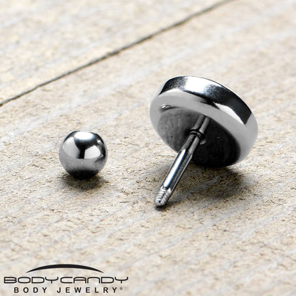 16G 1/4 Glow in the Dark Simple Skull Tragus Cartilage Earring by Onyx O