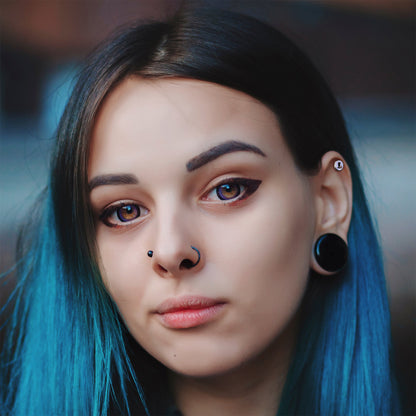 16G 1/4 Skull Cat Tragus Cartilage Earring by Onyx O