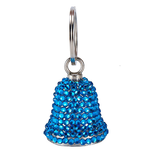 Bling Blue Crystals Handcrafted Motorcycle Bell