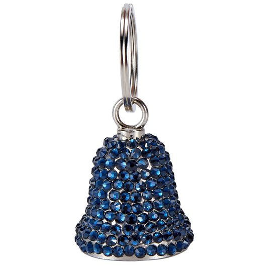 Bling Royal Blue Crystals Handcrafted Motorcycle Bell