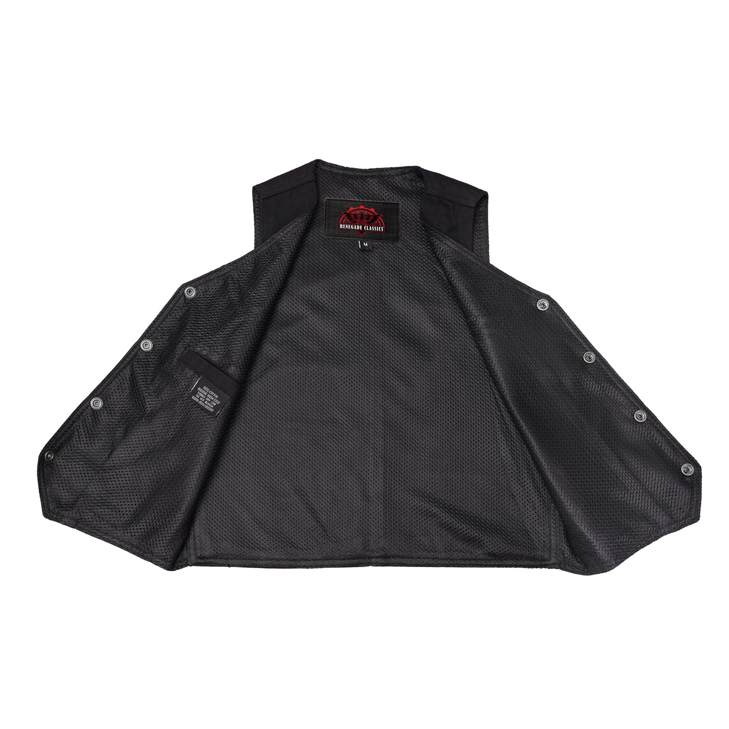 Women's 6 Pocket Denim Utility Vest - Black