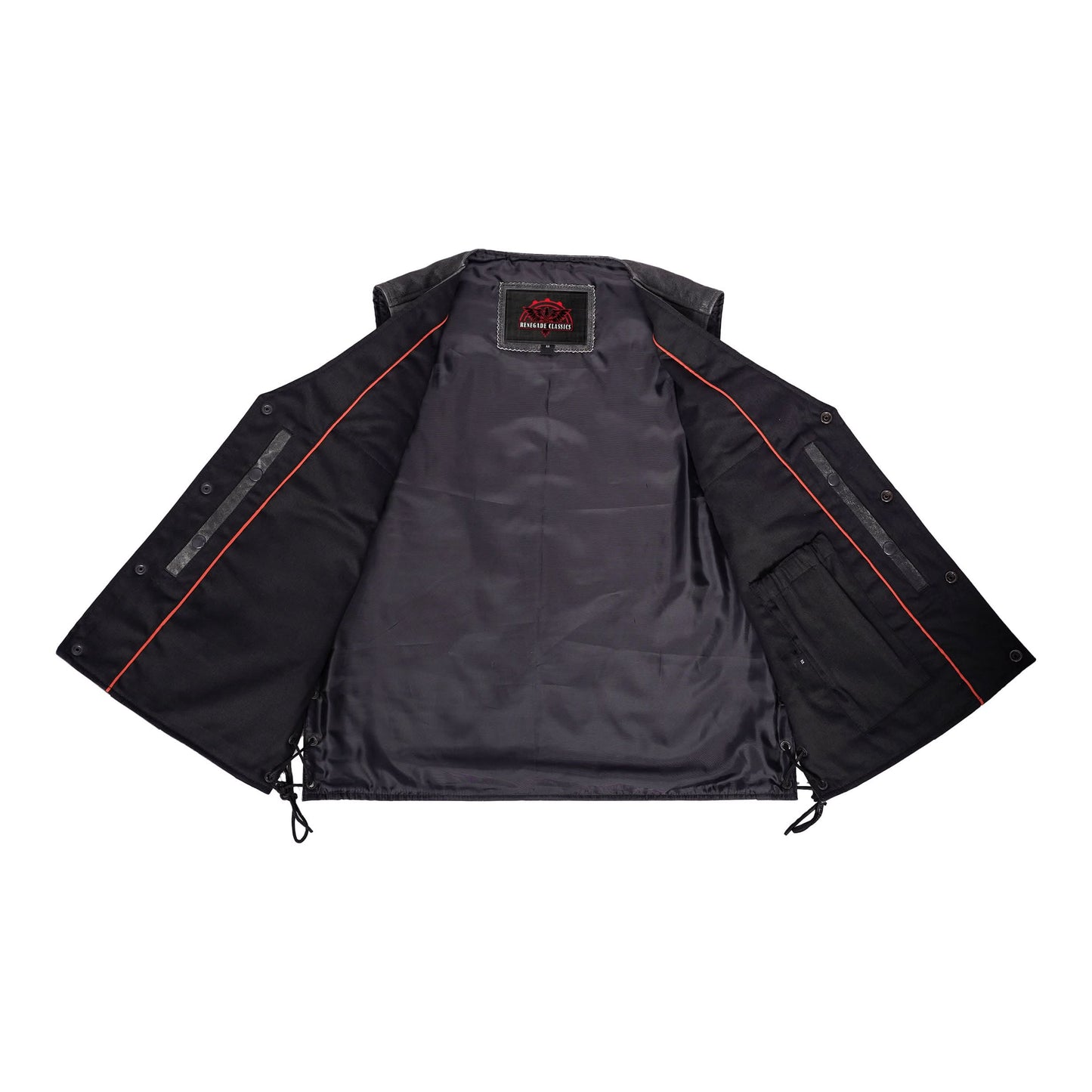 Men's Gray Single Back Panel Smart Access Pockets Vest