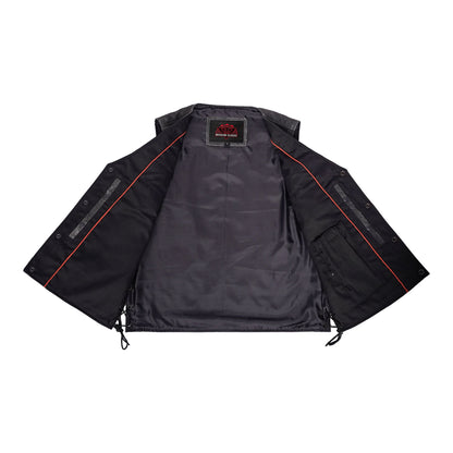 Men's Gray Single Back Panel Smart Access Pockets Vest