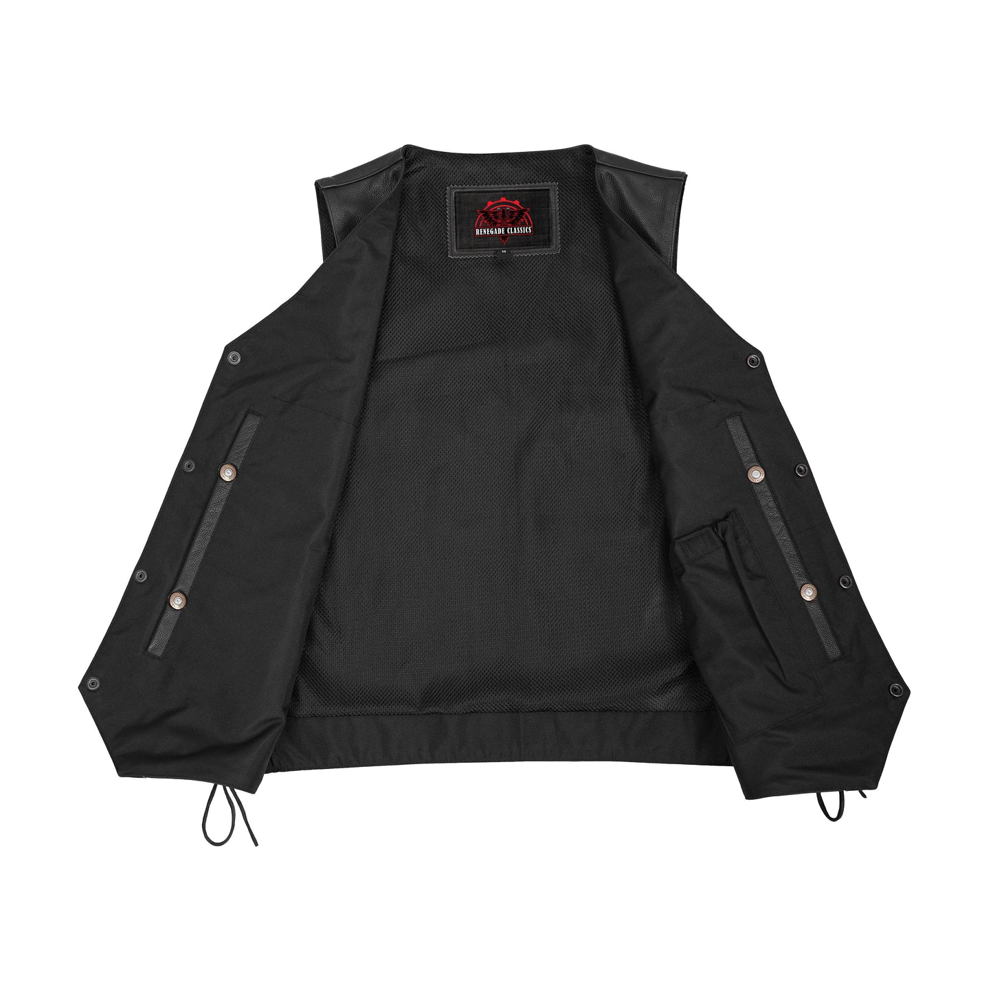 Men's Gold Traditional Vest - Black
