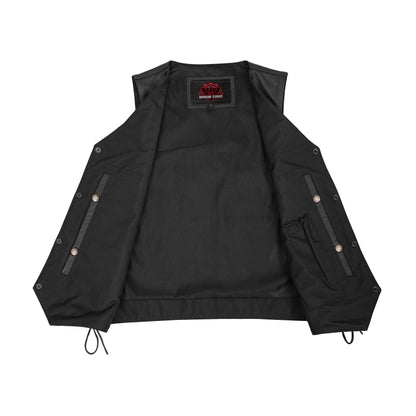 Men's Gold Traditional Vest - Black