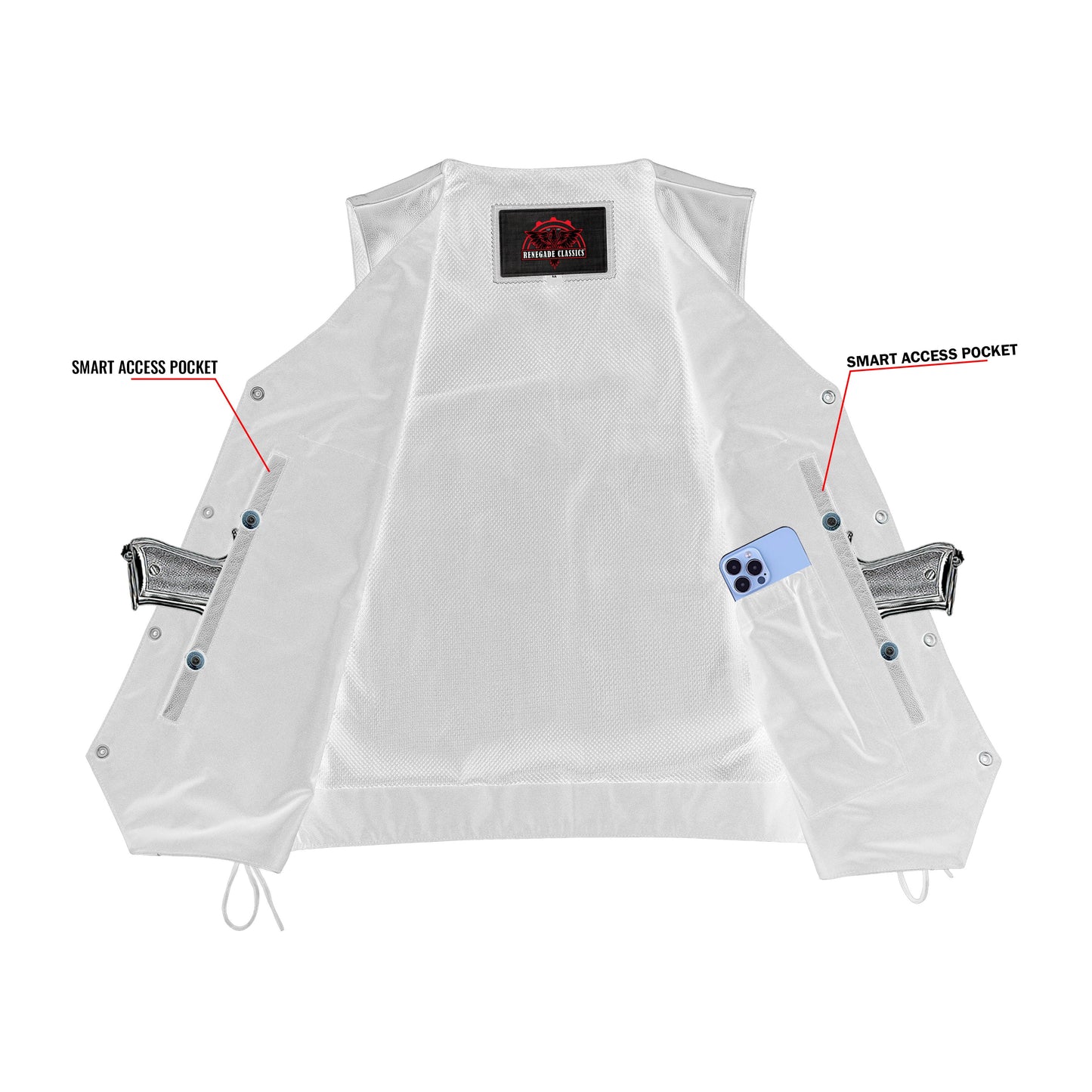 Men's Gold Traditional Vest - Black