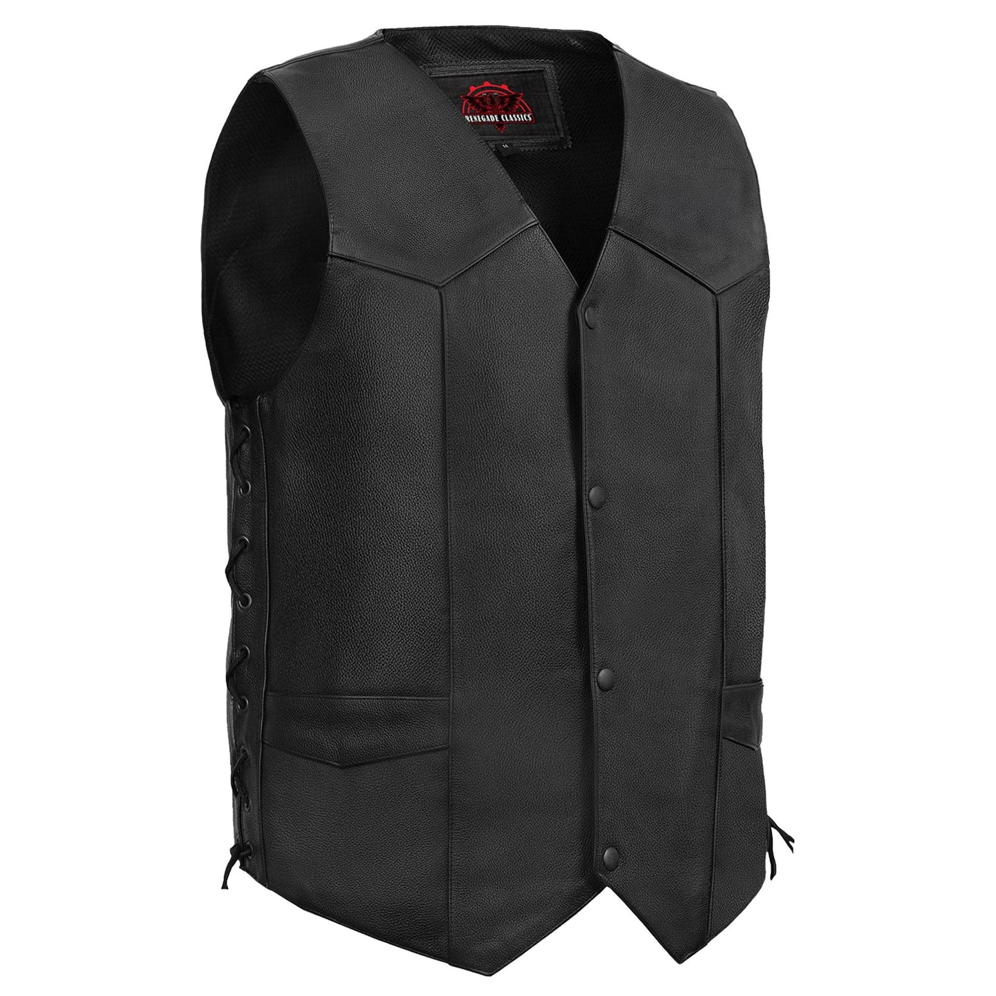 Men's Gold Traditional Vest - Black