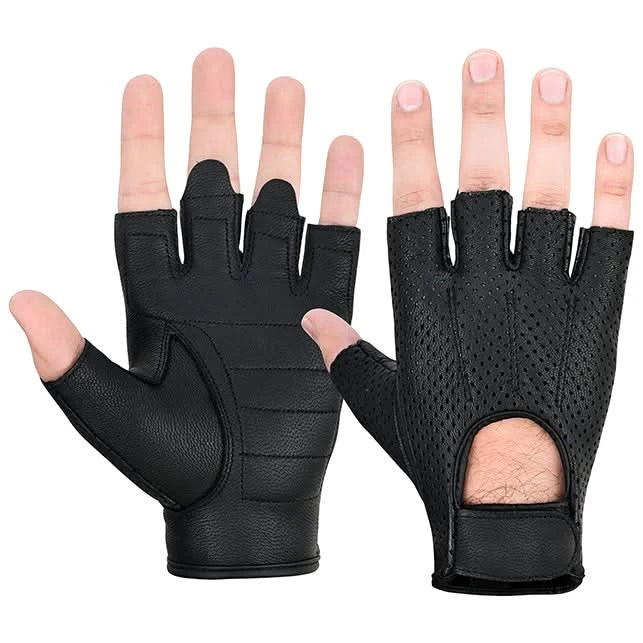 Perforated Fingerless Glove