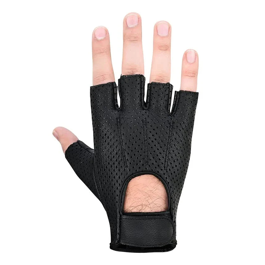 Perforated Fingerless Glove