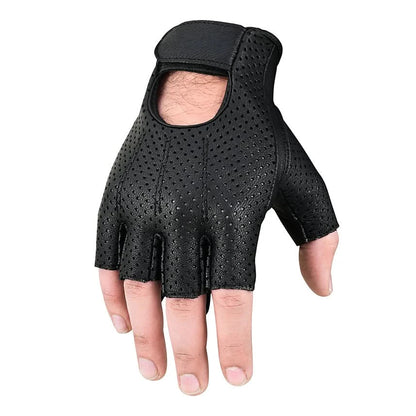 Perforated Fingerless Glove