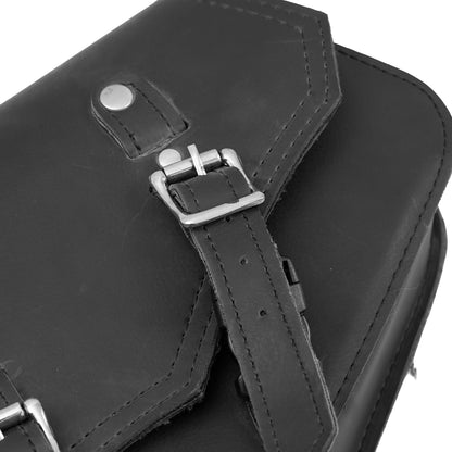 Left Side Synthetic Leather Swing Arm Bag w/Bottle Holder