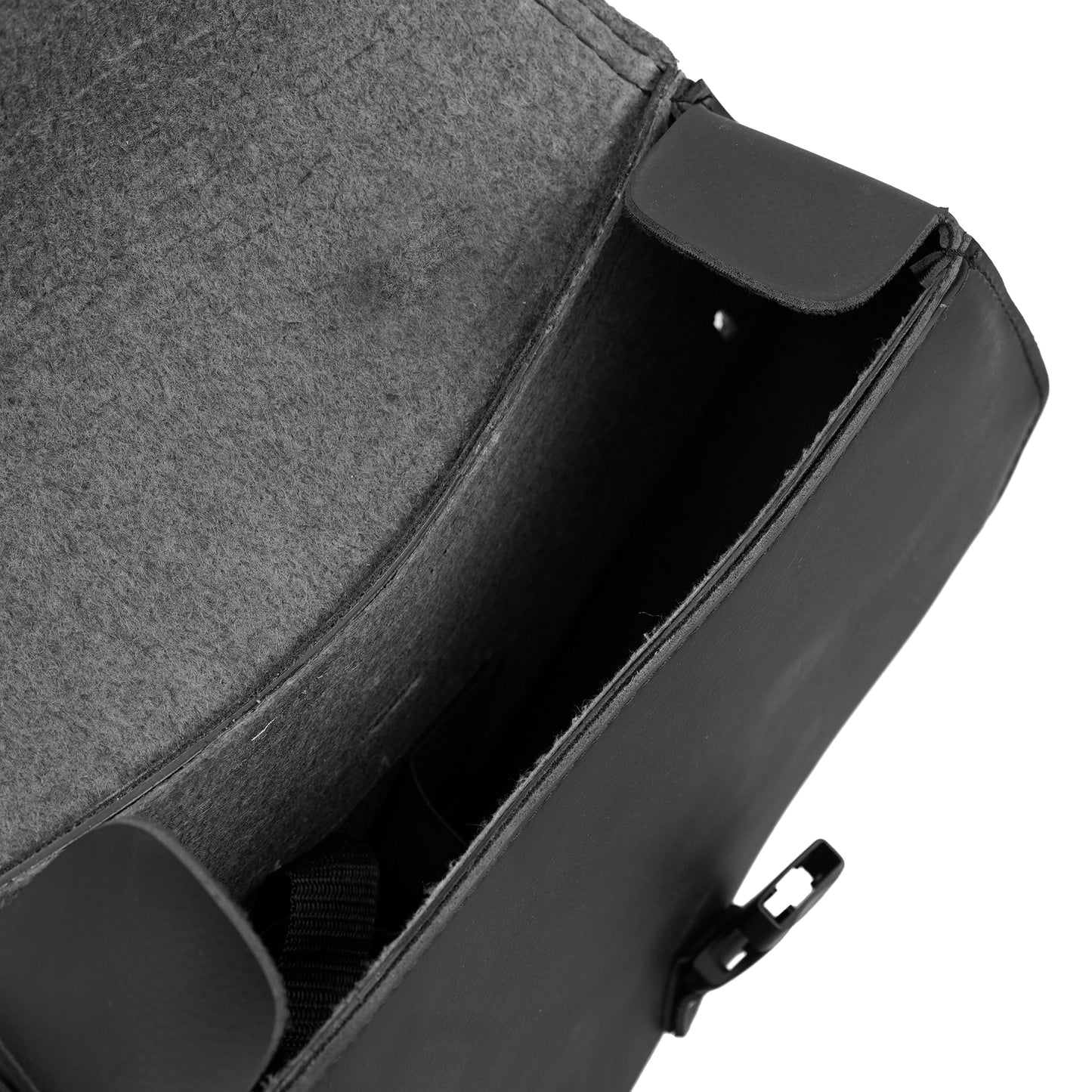 Left Side Synthetic Leather Swing Arm Bag w/Bottle Holder