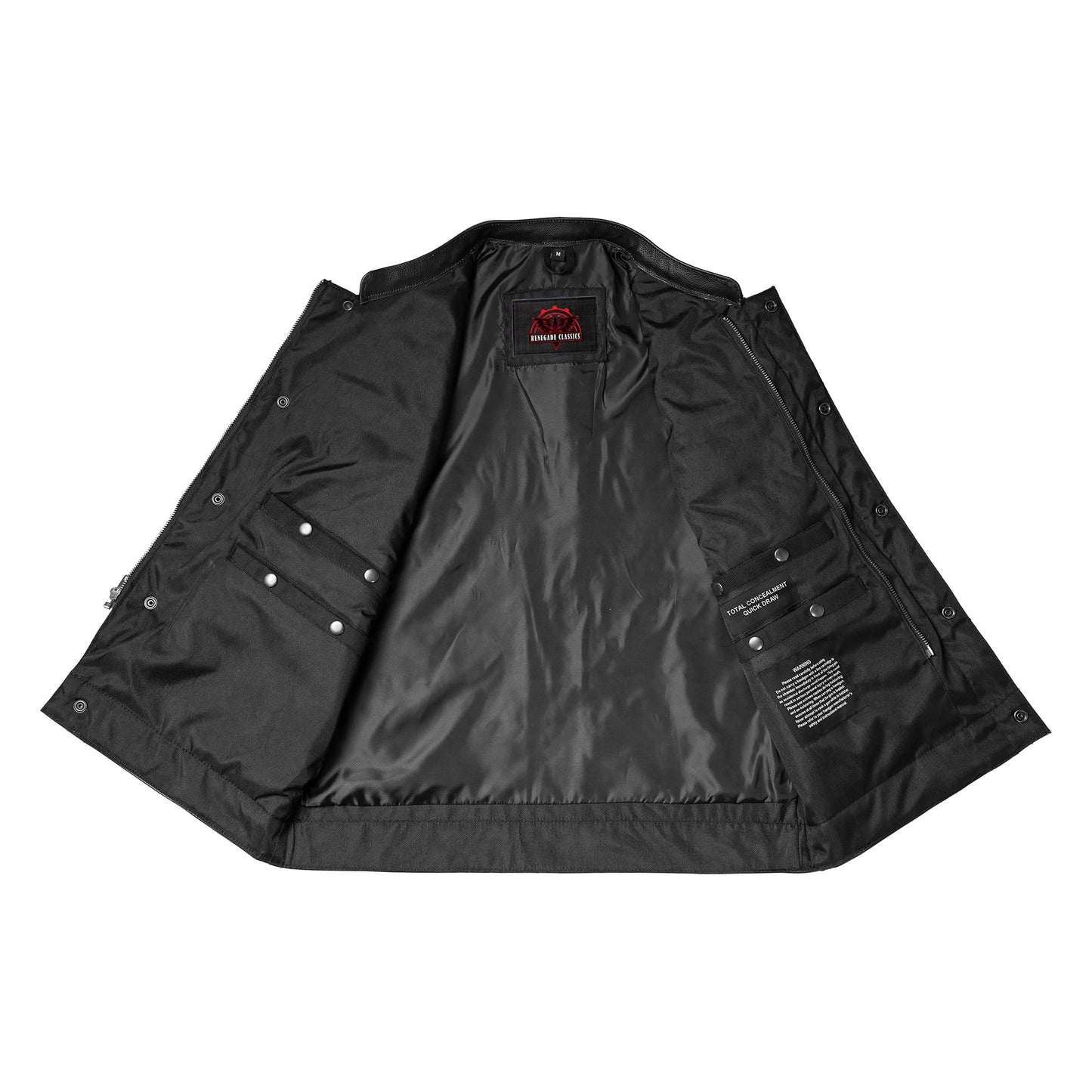 Canvas Material Single Back Panel Concealment Vest