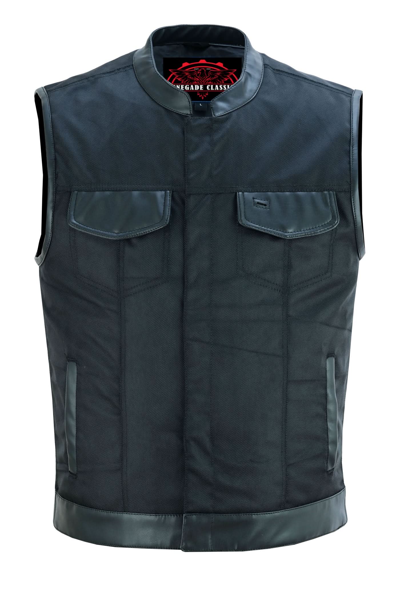 Concealed Snap Closure Vest