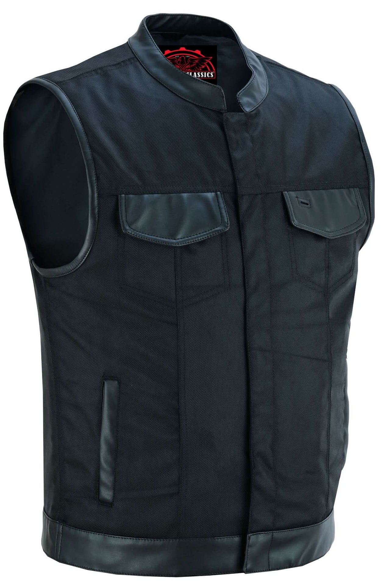 Concealed Snap Closure Vest