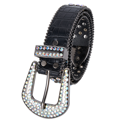 Western Fashion Bling Bling Rhinestones Crystal Diamond Belt