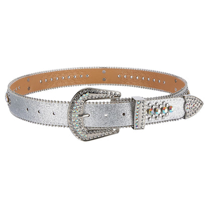 Western Fashion Bling Bling Rhinestones Crystal Design Belts
