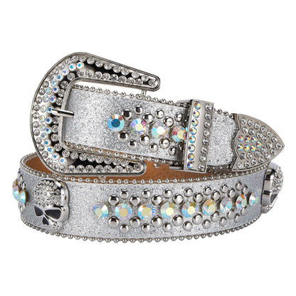 Western Fashion Bling Bling Rhinestones Crystal Design Belts