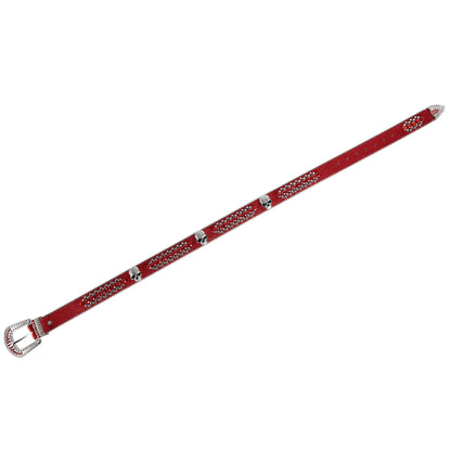 Western Fashion Red Bling Bling Rhinestones Diamond Belts