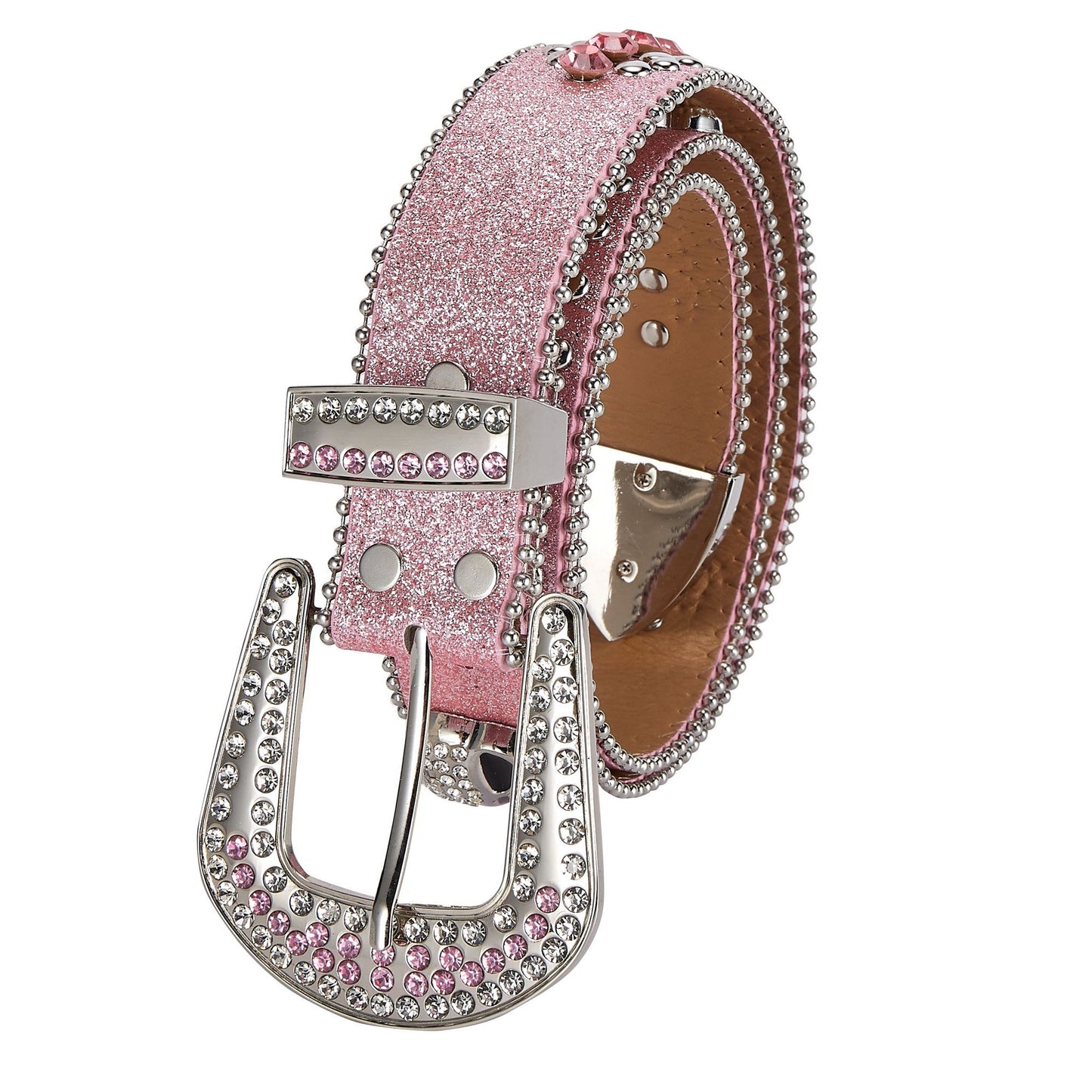 Western Fashion Pink Bling Bling Rhinestones Diamond Belts