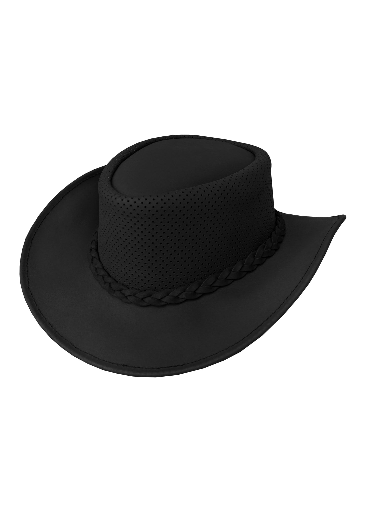 Black Leather Hat