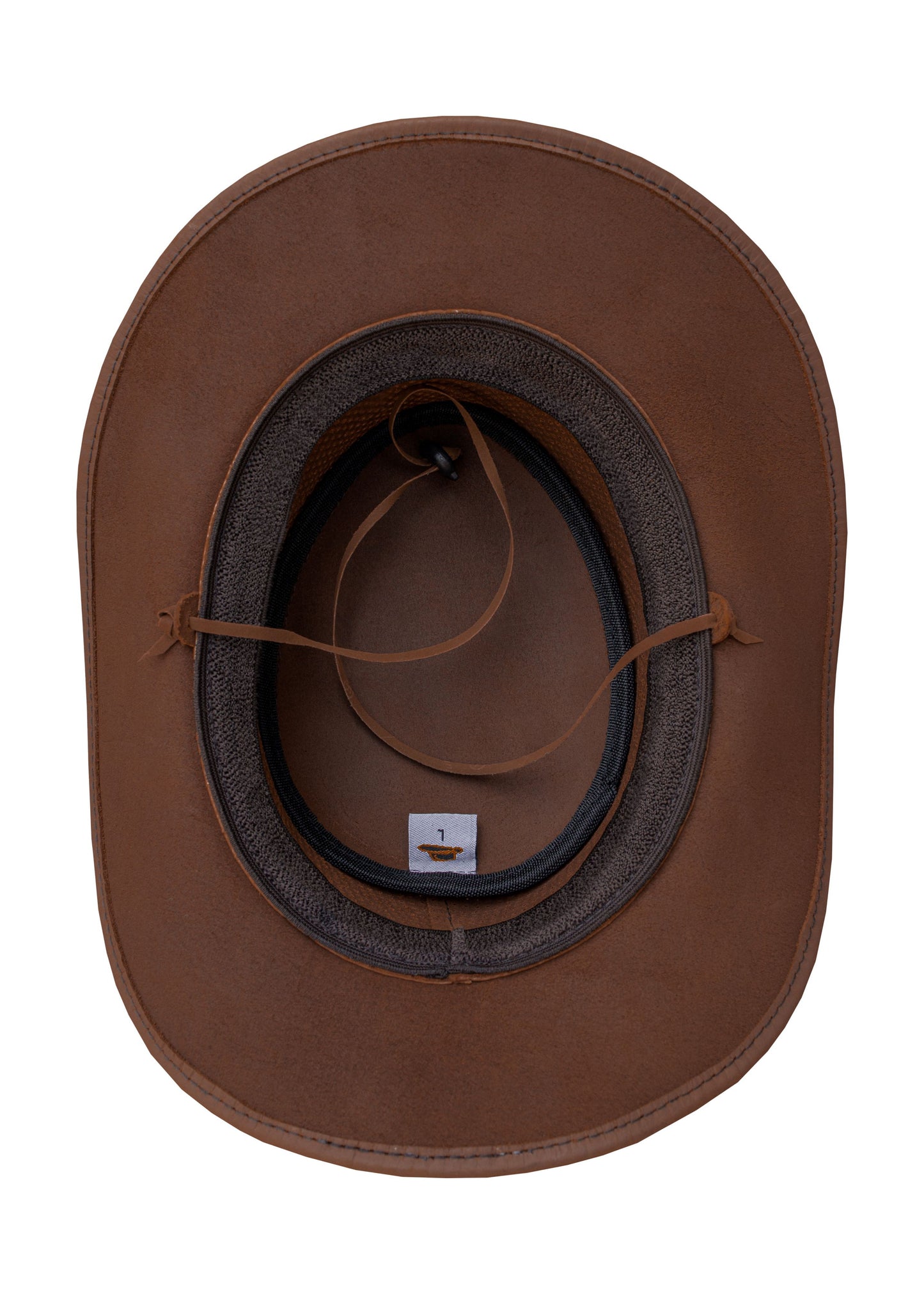 Brown Leather Hat