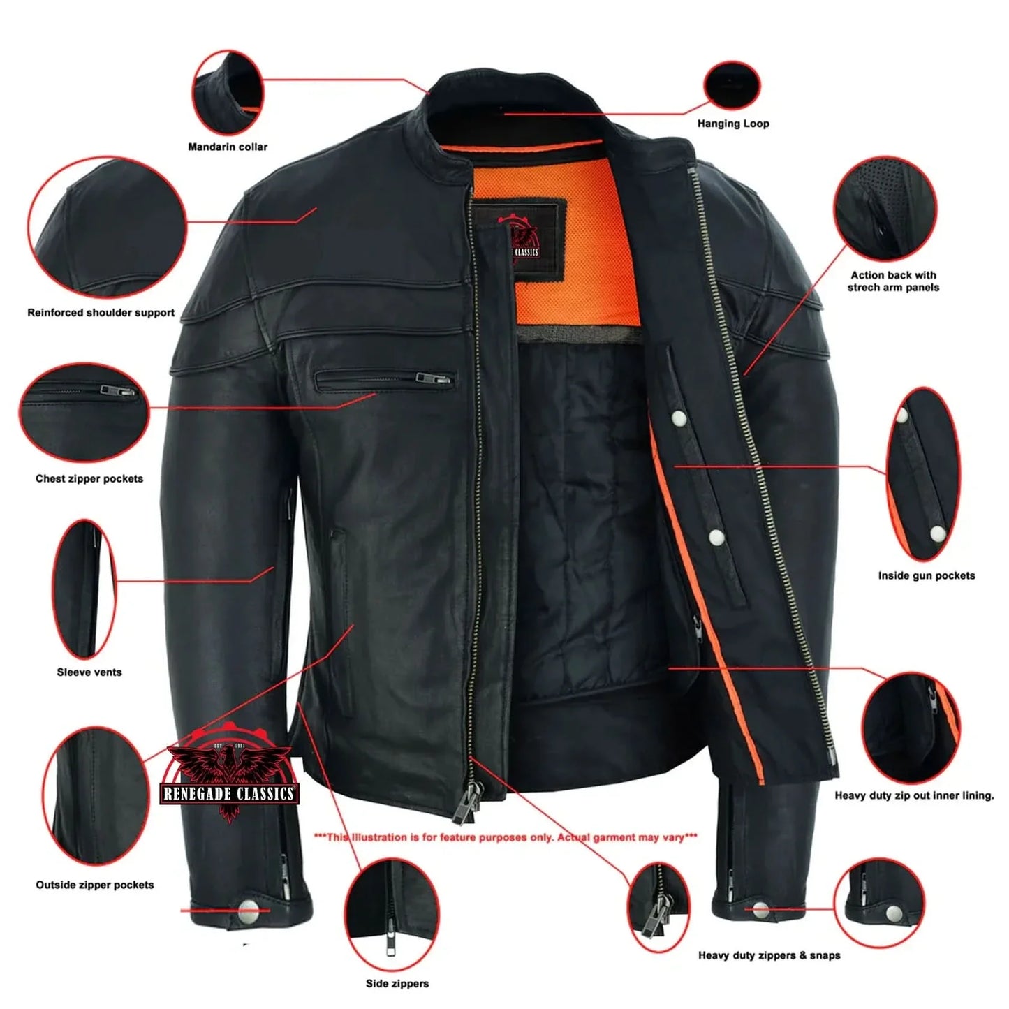 Men's Tall Sporty Scooter Jacket – Naked Cowhide