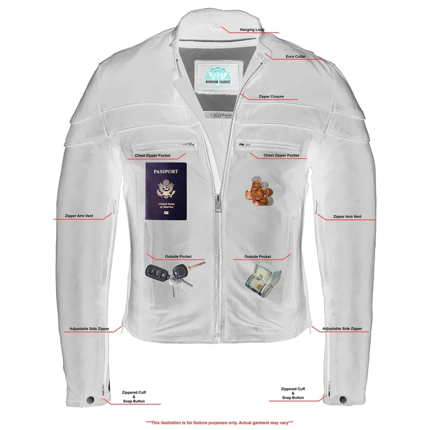 Men's Tall Sporty Scooter Jacket – Naked Cowhide