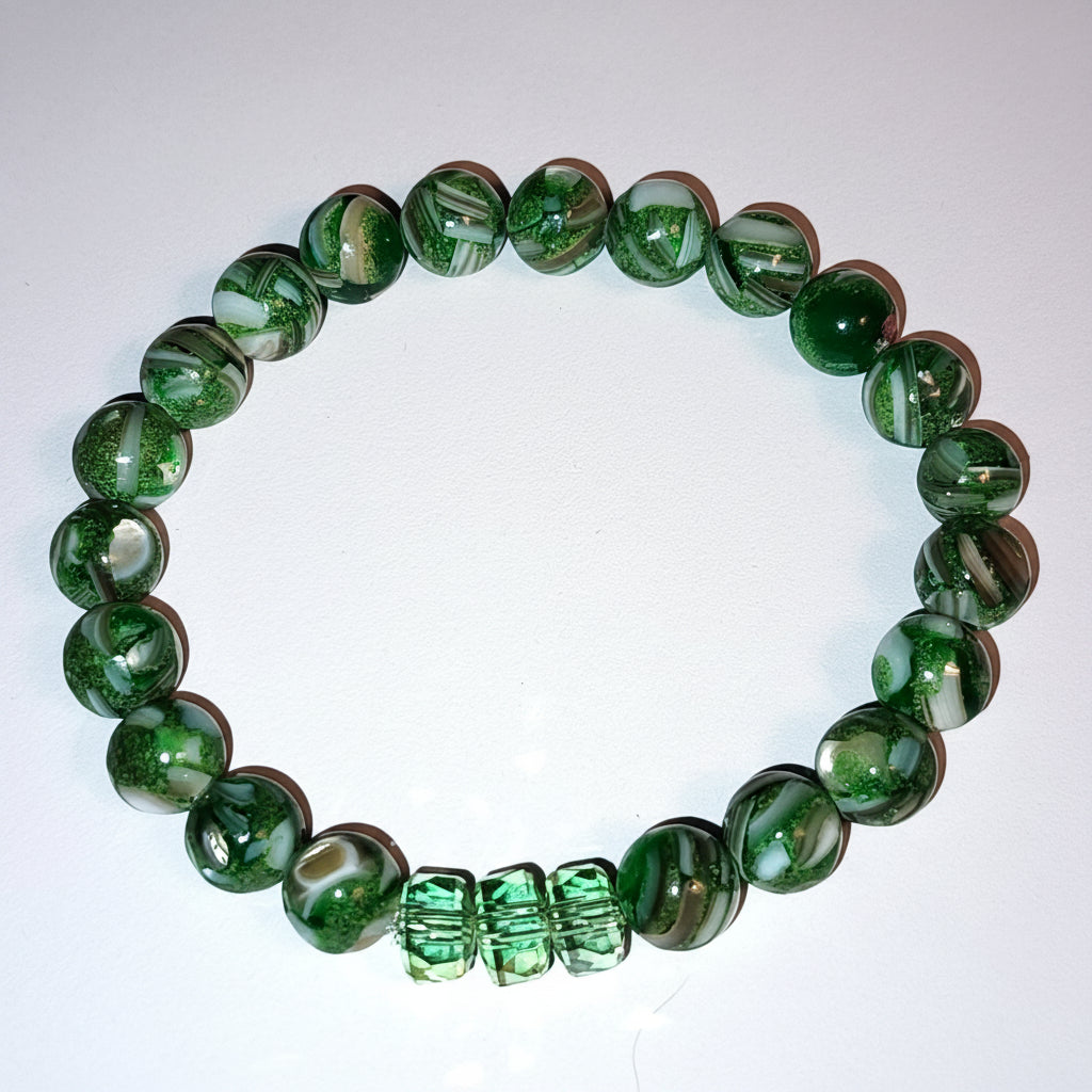 Green Glass Bracelet
