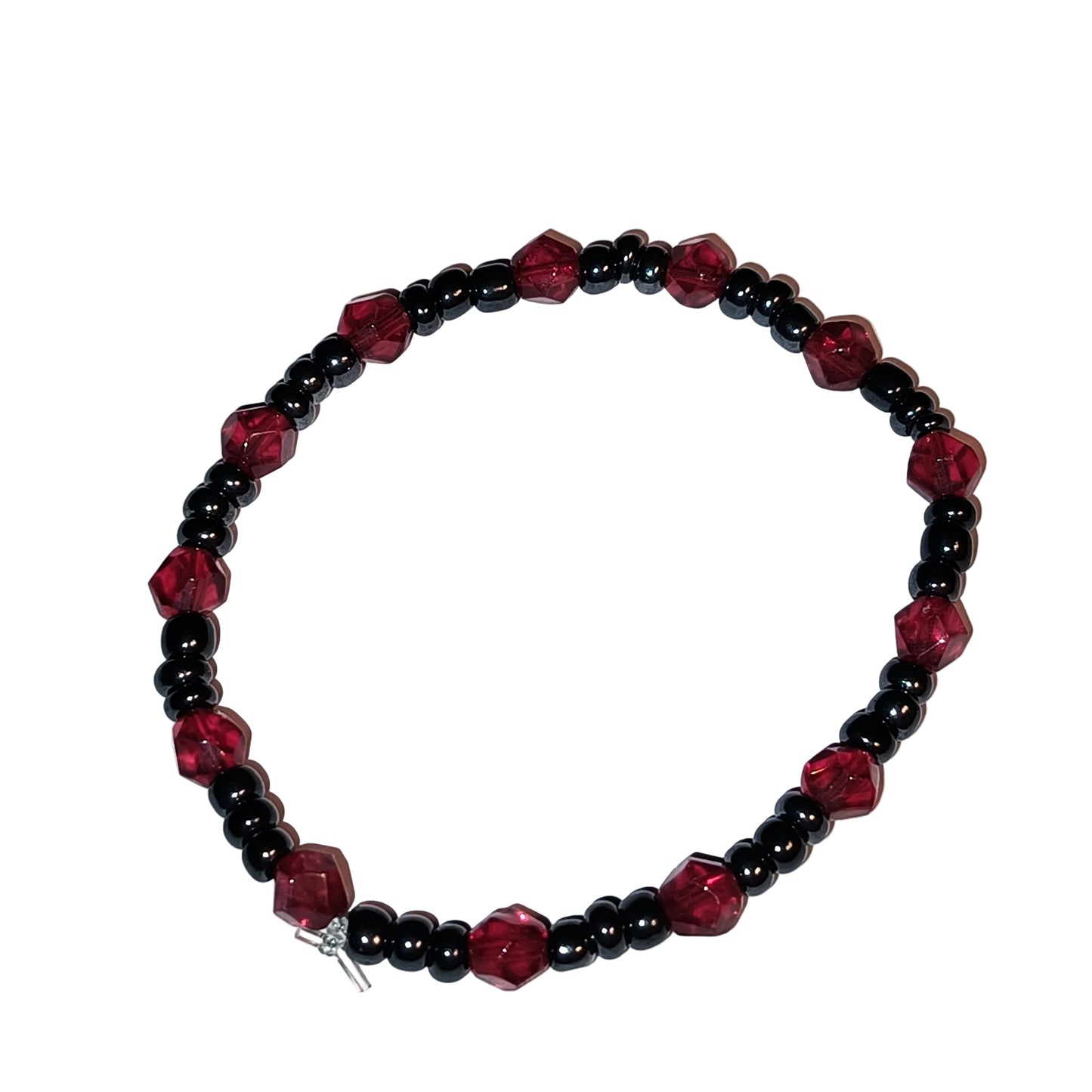 Pyrope Garnet and Hematite Bracelet