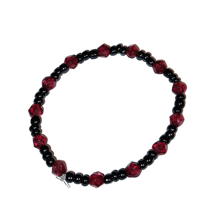Pyrope Garnet and Hematite Bracelet