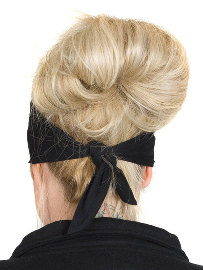 Tie-back Stretchy Rhinestone Bandana Oval Crown Design, 3 Colors