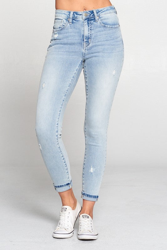 Mid- High Rise Skinny Jeans