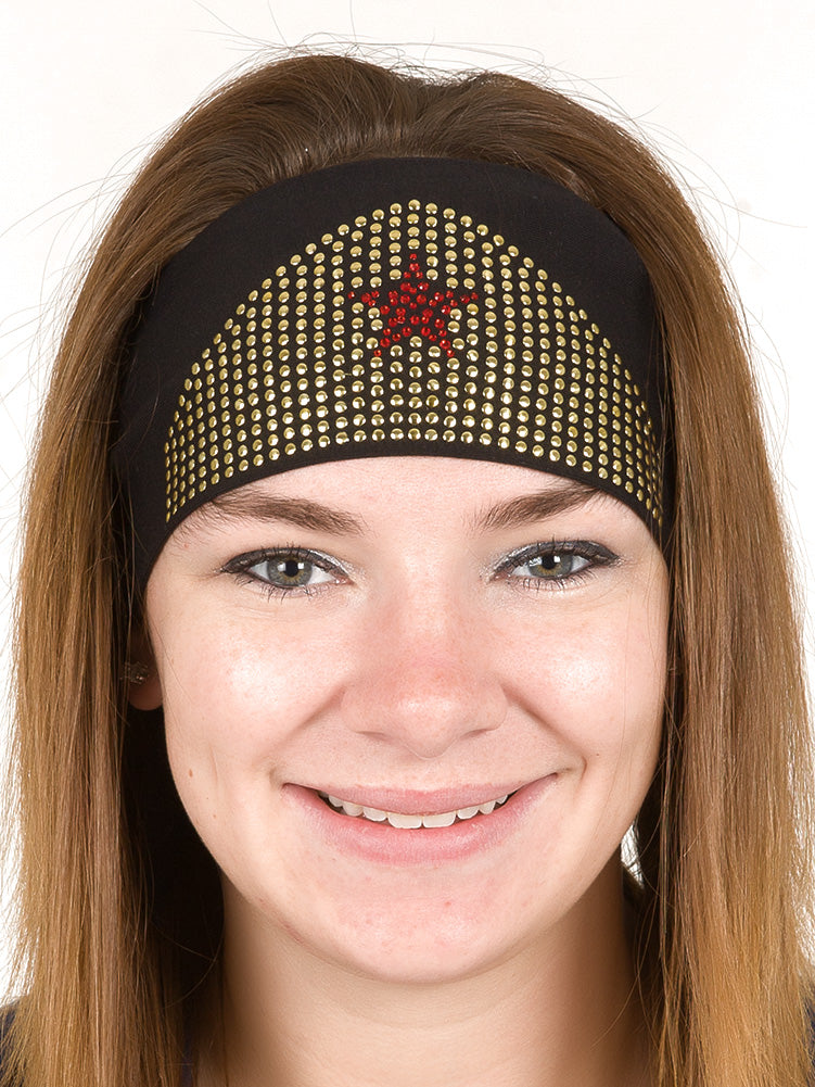 Tie-back Stretchy Rhinestone Bandana Wonder Woman Tiara Design