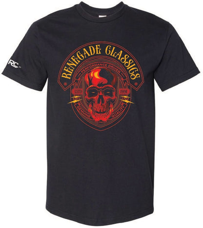 RC RENEGADE CLASSICS RED SKULL TSHIRT