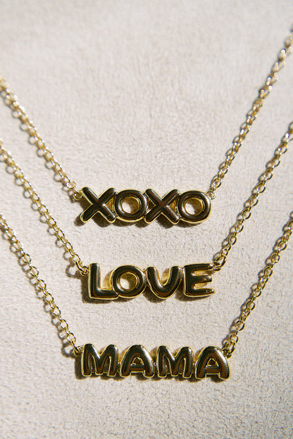 Bubble Letter Necklace
