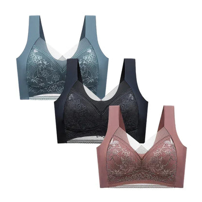 FallSweet 3PCS Lace Push Up Bras