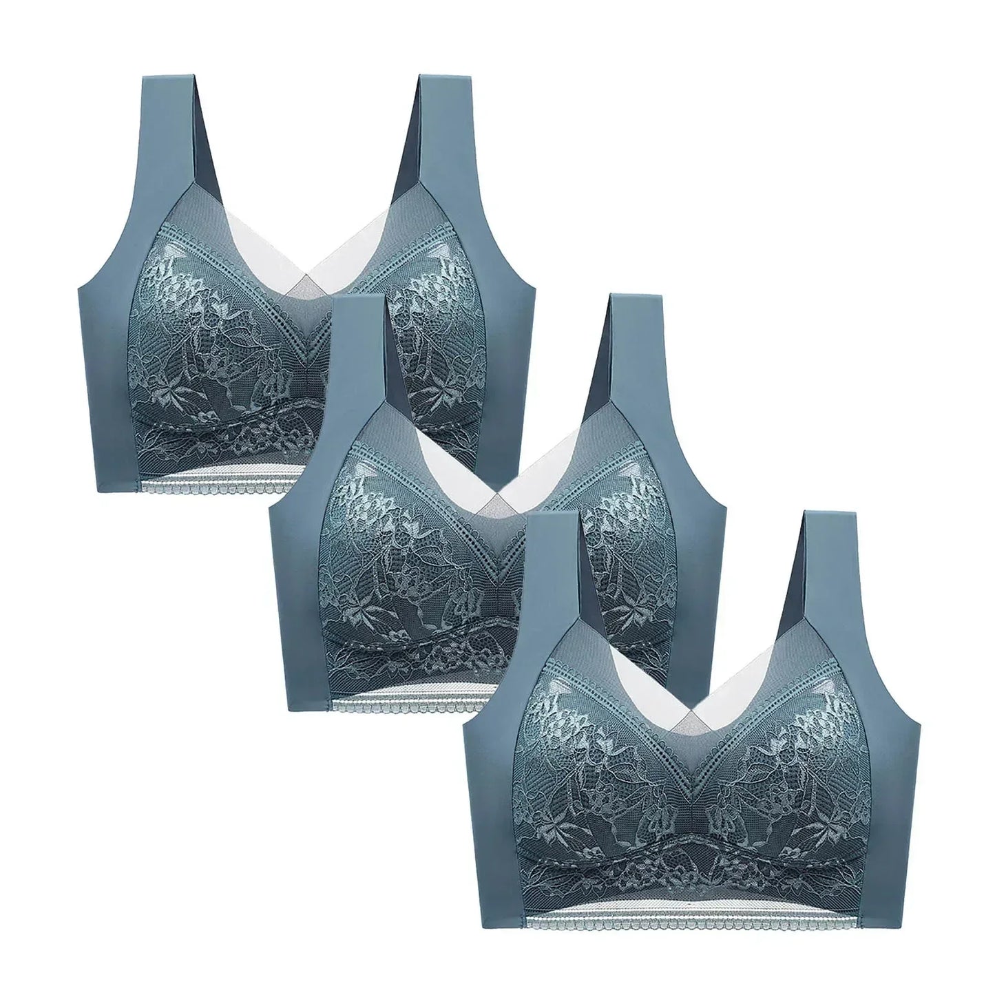 FallSweet 3PCS Lace Push Up Bras