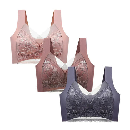 FallSweet 3PCS Lace Push Up Bras