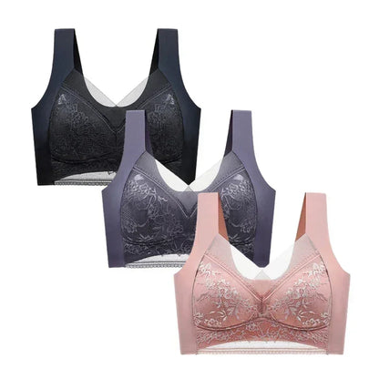 FallSweet 3PCS Lace Push Up Bras