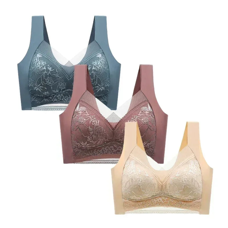 FallSweet 3PCS Lace Push Up Bras